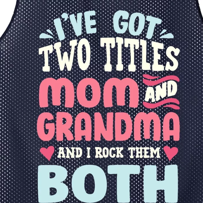 Funny Mothers Day Grandma Grandmother Mesh Reversible Basketball Jersey Tank