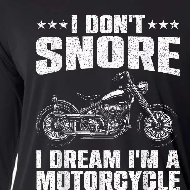 Funny Motorcycle Design For Men Women Motorcycle Rider Lover Cooling Performance Long Sleeve Crew