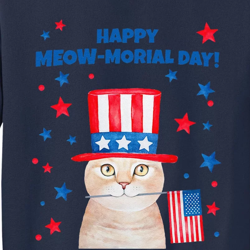 Funny Memorial Day Cat MEOWMorial Day Sweatshirt