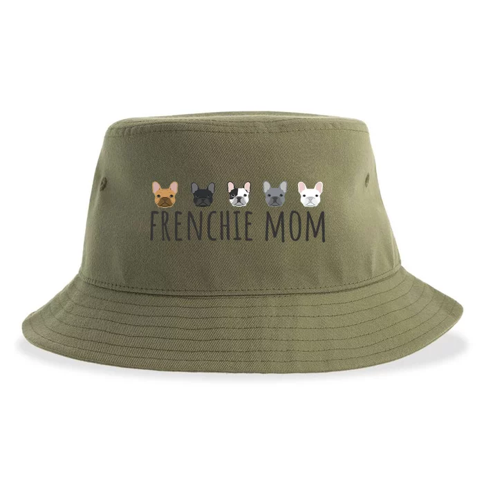 Frenchie Mama Dog Mom Funny French Bulldog Mama Gift Sustainable Bucket Hat