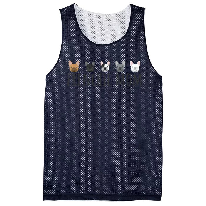 Frenchie Mama Dog Mom Funny French Bulldog Mama Gift Mesh Reversible Basketball Jersey Tank