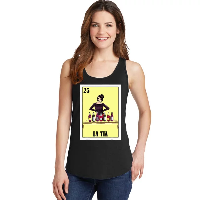 Funny Mexican Design For Aunt La Tia Ladies Essential Tank