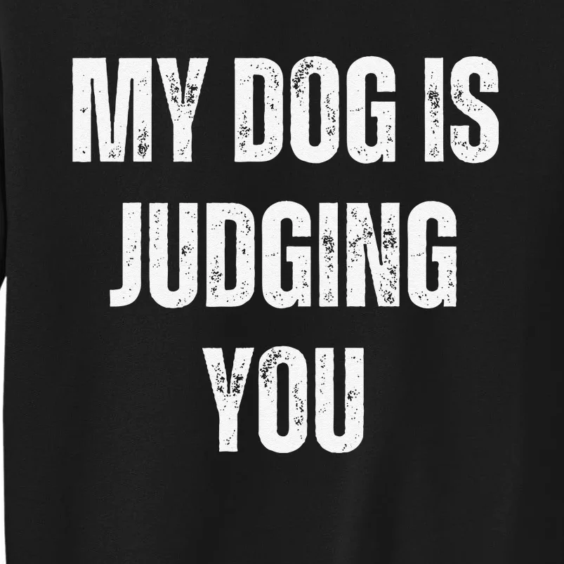 Funny My Dog Is Judging You Funny Dog Lover Sweatshirt