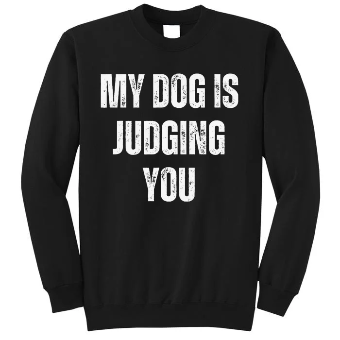 Funny My Dog Is Judging You Funny Dog Lover Sweatshirt