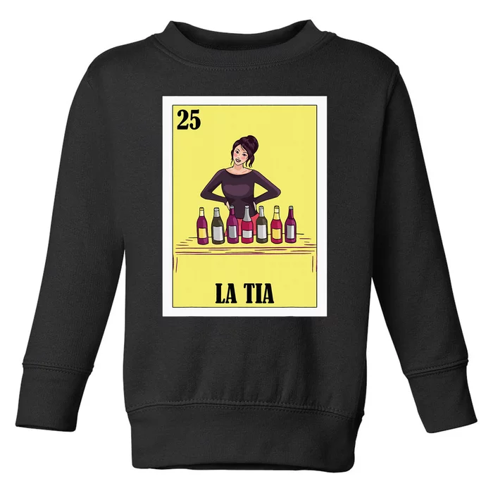 Funny Mexican Design For Aunt La Tia Toddler Sweatshirt