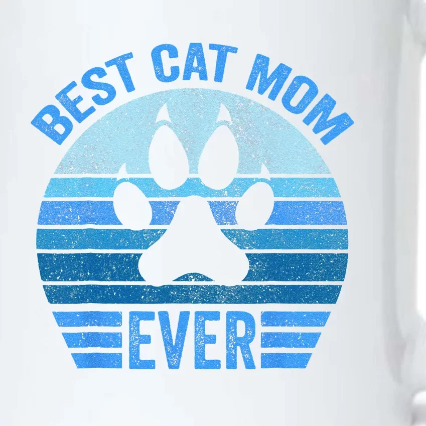 Funny Mothers Day Best Cat Mom Ever Black Color Changing Mug