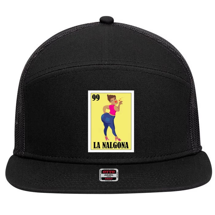 Funny Mexican Design For Hispanas La Chingona 7 Panel Mesh Trucker Snapback Hat