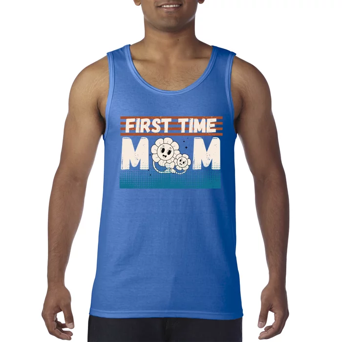 First MotherS Day New Mom Firsttime Mom Blooming Flower Meaningful Gift Tank Top