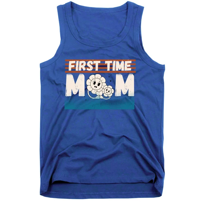 First MotherS Day New Mom Firsttime Mom Blooming Flower Meaningful Gift Tank Top