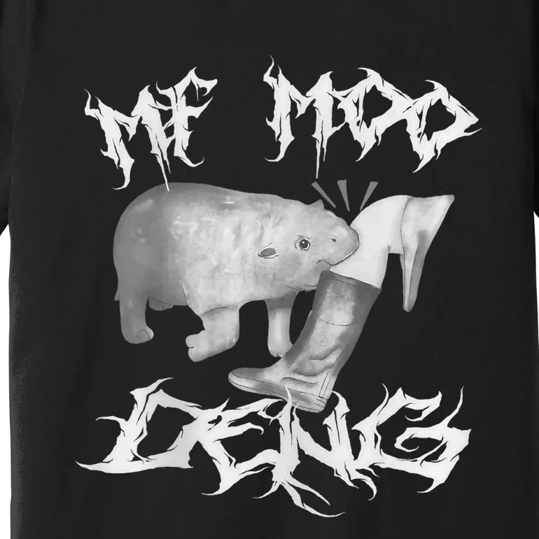 Funny Moo Deng (Metal) Premium T-Shirt