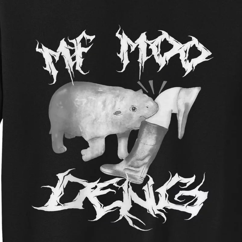 Funny Moo Deng (Metal) Tall Sweatshirt