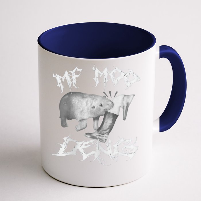 Funny Moo Deng (Metal) Front & Back Coffee Mug