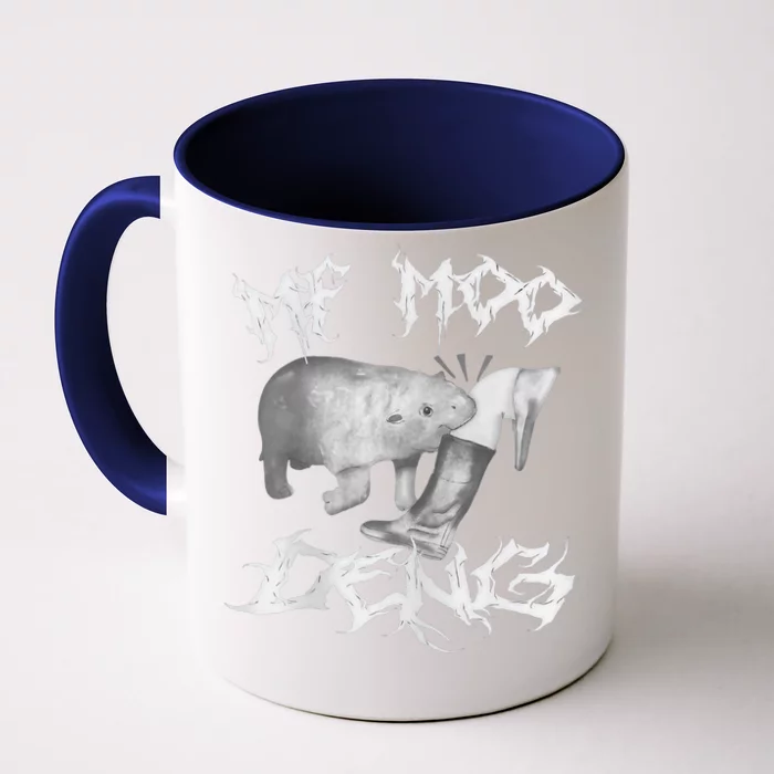 Funny Moo Deng (Metal) Front & Back Coffee Mug