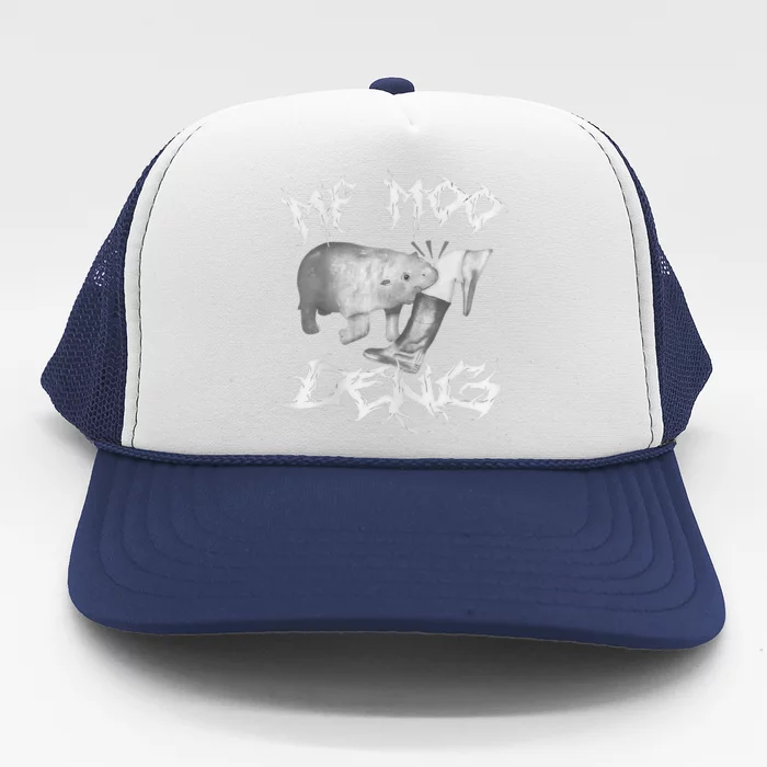 Funny Moo Deng (Metal) Trucker Hat