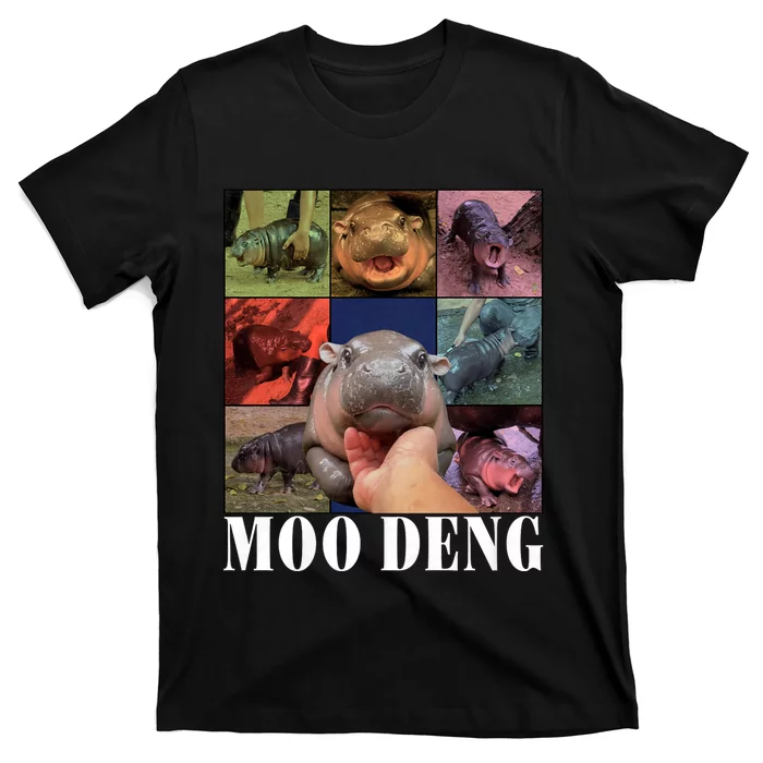 Funny Moo Deng Baby Pygmy Hippo Cute Zoo For Family T-Shirt