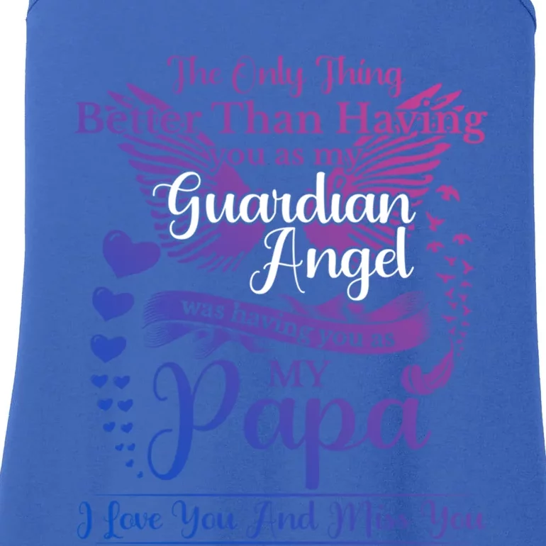 For My Dad In Heaven I Love You Miss You Memorial Day Gift Ladies Essential Tank