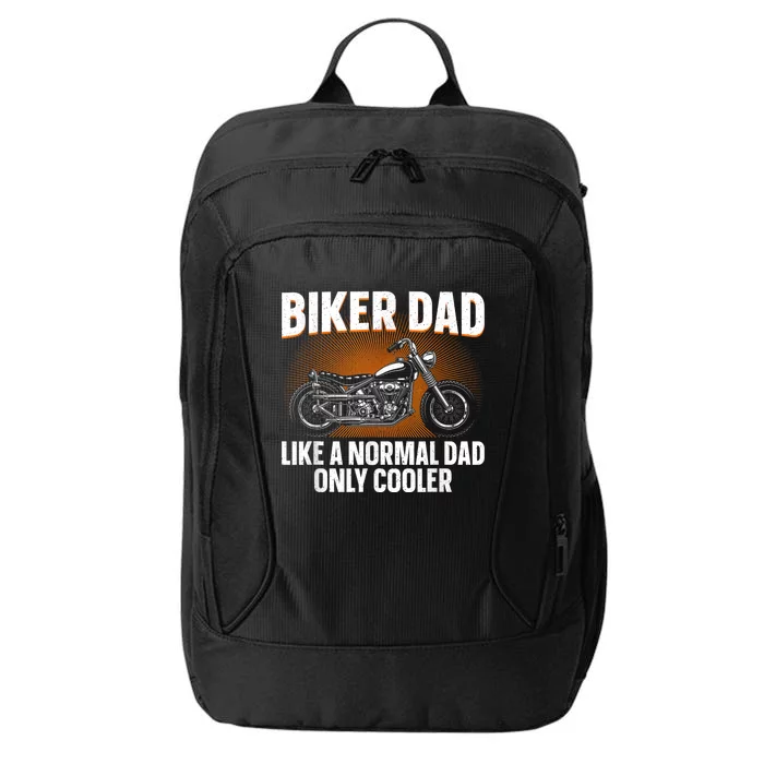 Funny Motorcycle Dad Design For Grandpa Motorbike Rider City Backpack