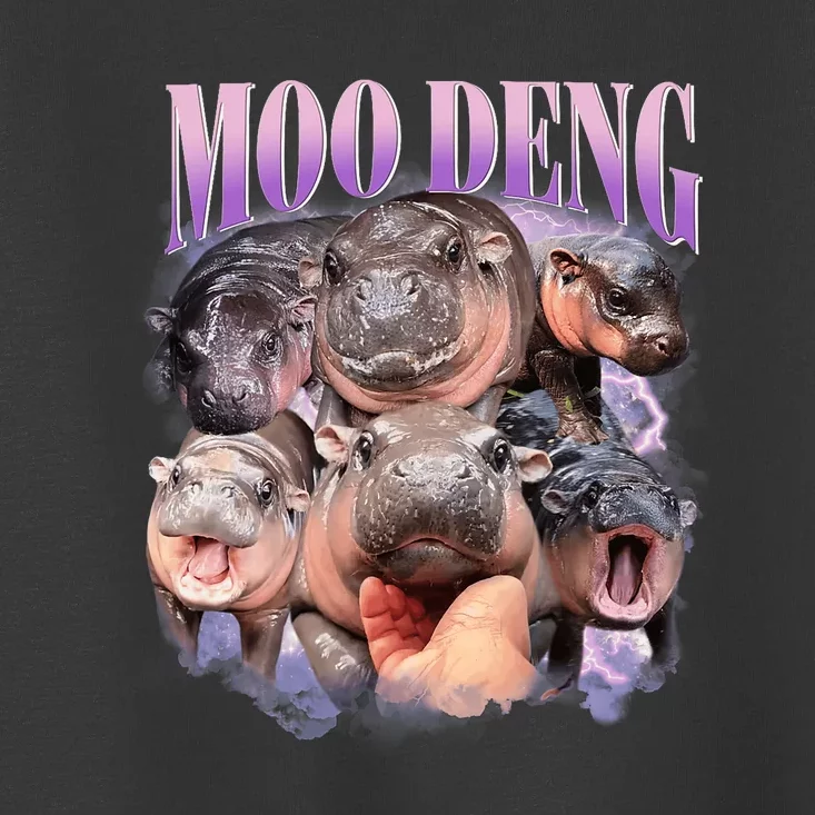 Funny Moo Deng Baby Pygmy Hippo Cute Zoo For Family Cute Gift Toddler T-Shirt