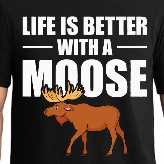 Funny Moose Design For Mammal Animal Apparel Pajama Set