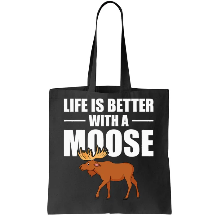 Funny Moose Design For Mammal Animal Apparel Tote Bag