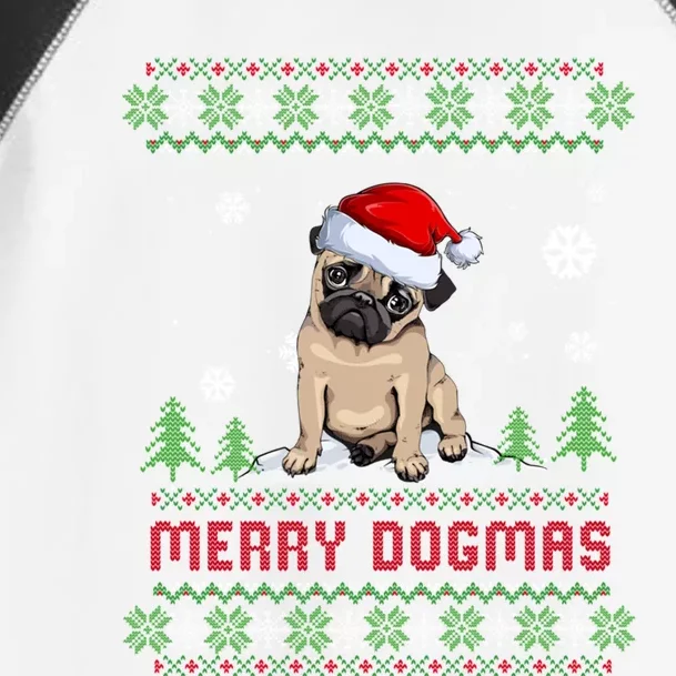 Funny Merry Dogmas Frenchie Santa Hat Ugly Christmas Sweater Gift Toddler Fine Jersey T-Shirt