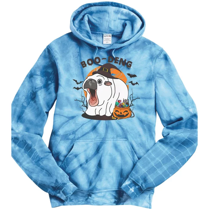 Funny Moo Deng Pumpkin Halloween Costumes Pygmy Hippopotamus Tie Dye Hoodie