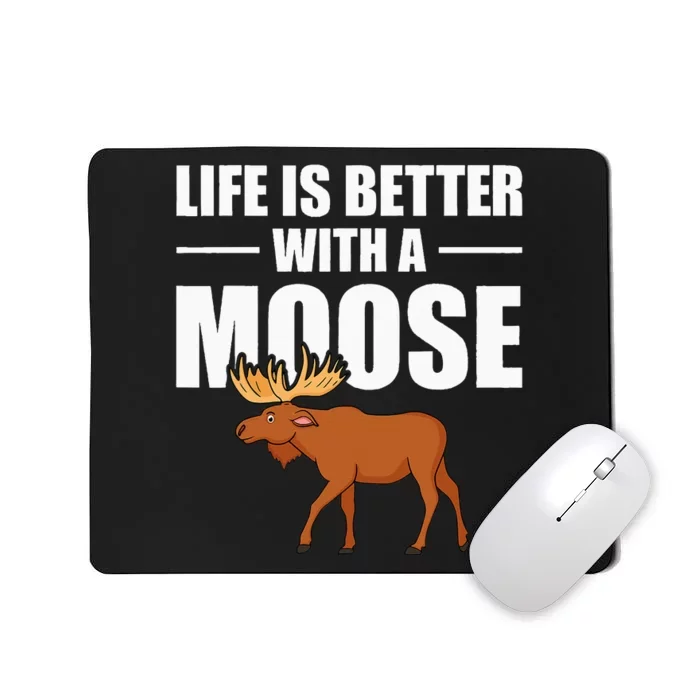 Funny Moose Design For  Mammal Animal Mousepad