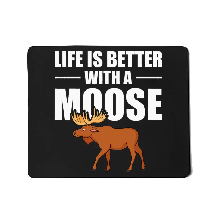 Funny Moose Design For  Mammal Animal Mousepad