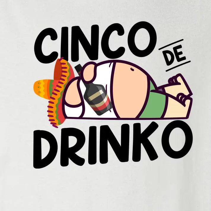 Fat Man Drinking Cinco De Mayo T Toddler Long Sleeve Shirt