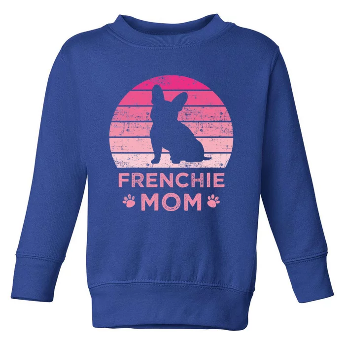 Frenchie Mom Dog Moms Mamma French Bulldog Cute Gift Toddler Sweatshirt