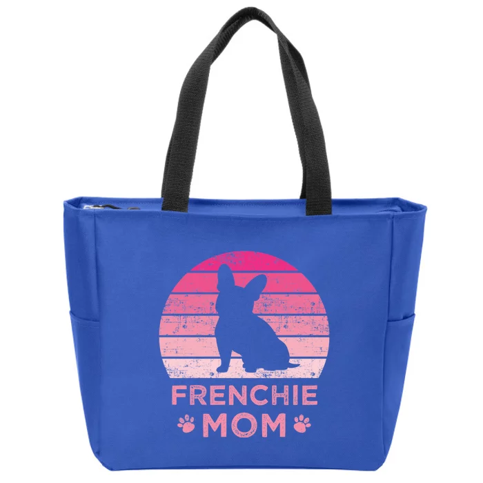 Frenchie Mom Dog Moms Mamma French Bulldog Cute Gift Zip Tote Bag