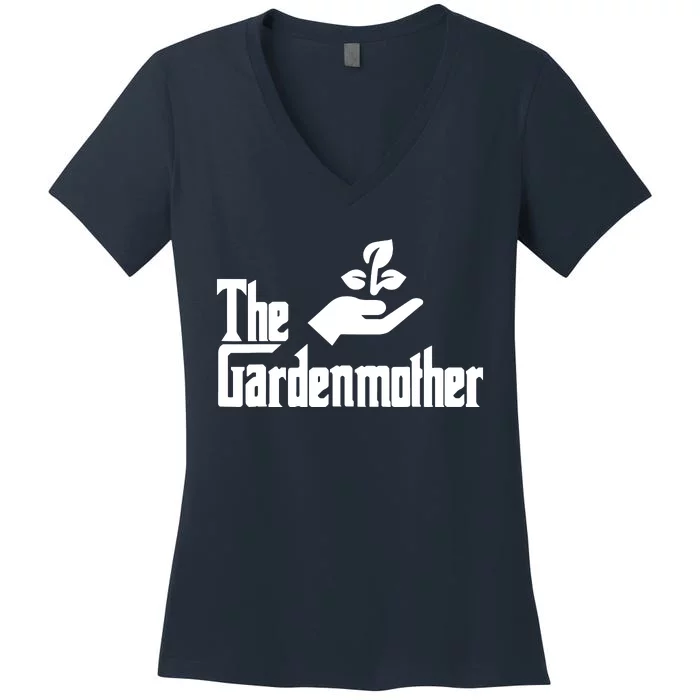 Funny Mothers Day The Gardenmother Gardener Gardening Mom Women's V-Neck T-Shirt