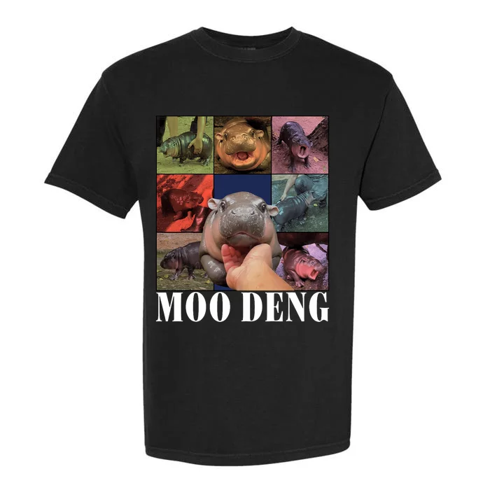 Funny Moo Deng Baby Pygmy Hippo Cute Zoo For Family Garment-Dyed Heavyweight T-Shirt