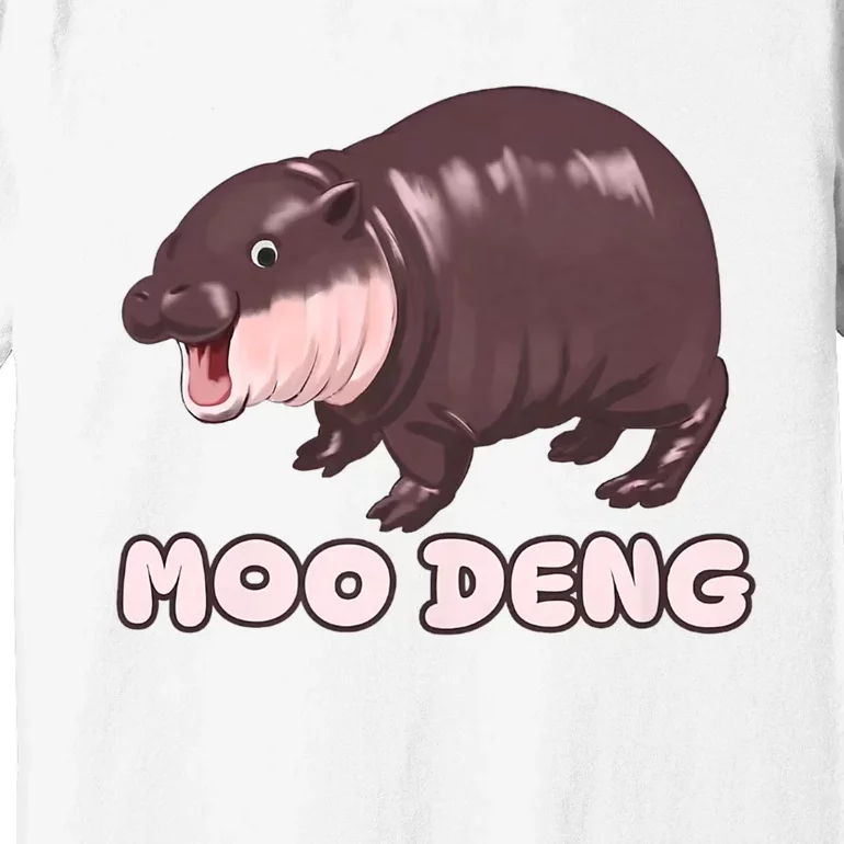 Funny Moo Deng Bouncy Pig The Cute Baby Premium T-Shirt