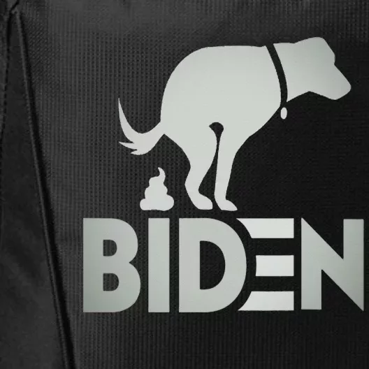 funny my dog hates joe biden i love my dog anti joe biden City Backpack