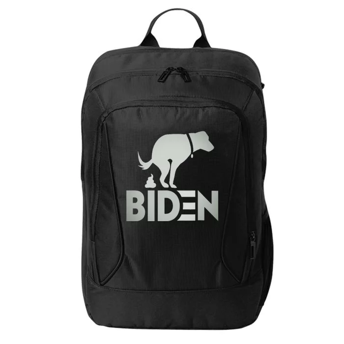 funny my dog hates joe biden i love my dog anti joe biden City Backpack