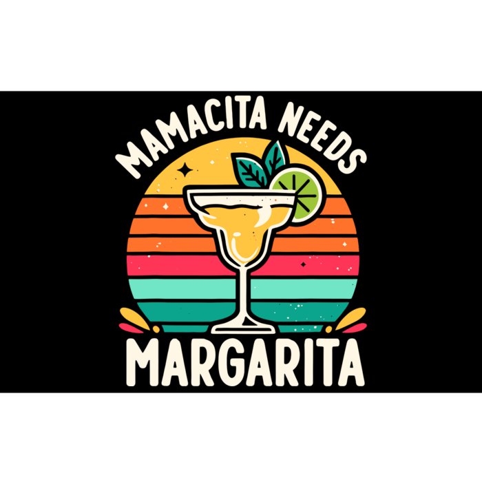 Funny MotherS Day Mamacita Needs A Margarita Bumper Sticker