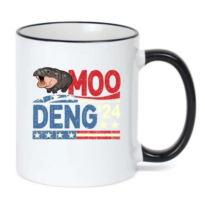 Funny Moo Deng Bouncy Pig The Cute Baby Black Color Changing Mug