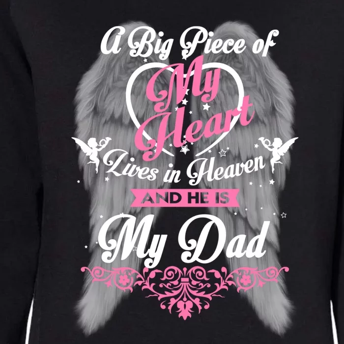 For My Dad Is My Guardian Angel He Watches Over My Back Cute Gift Womens California Wash Sweatshirt