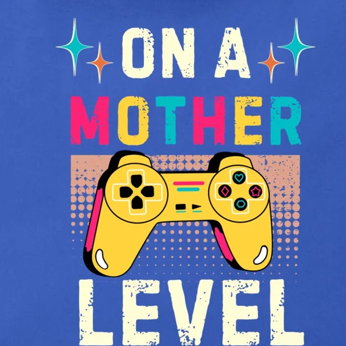 Funny Mothers Day Gamer Mom Gaming On A Mother Level Up Game Meaningful Gift Zip Tote Bag