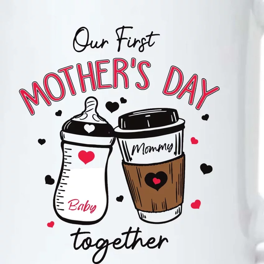 First Mothers Day Gift For Baby 2024 Our First Mothers Day Black Color Changing Mug