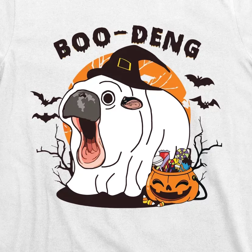 Funny Moo Deng Pumpkin Halloween Costumes Pygmy Hippopotamus T-Shirt