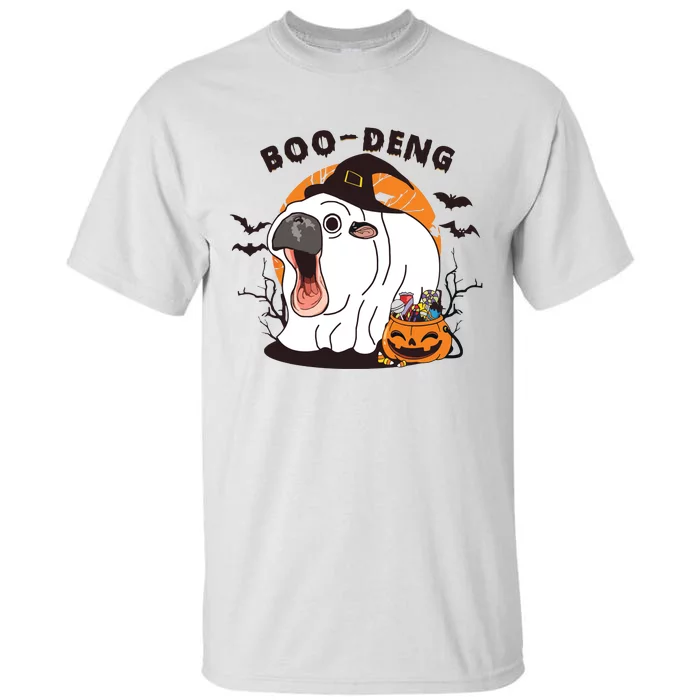 Funny Moo Deng Pumpkin Halloween Costumes Pygmy Hippopotamus Tall T-Shirt