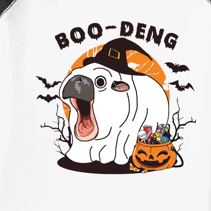 Funny Moo Deng Pumpkin Halloween Costumes Pygmy Hippopotamus Infant Baby Jersey Bodysuit