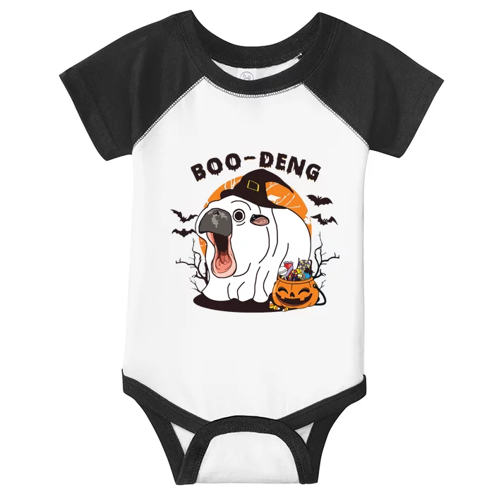 Funny Moo Deng Pumpkin Halloween Costumes Pygmy Hippopotamus Infant Baby Jersey Bodysuit