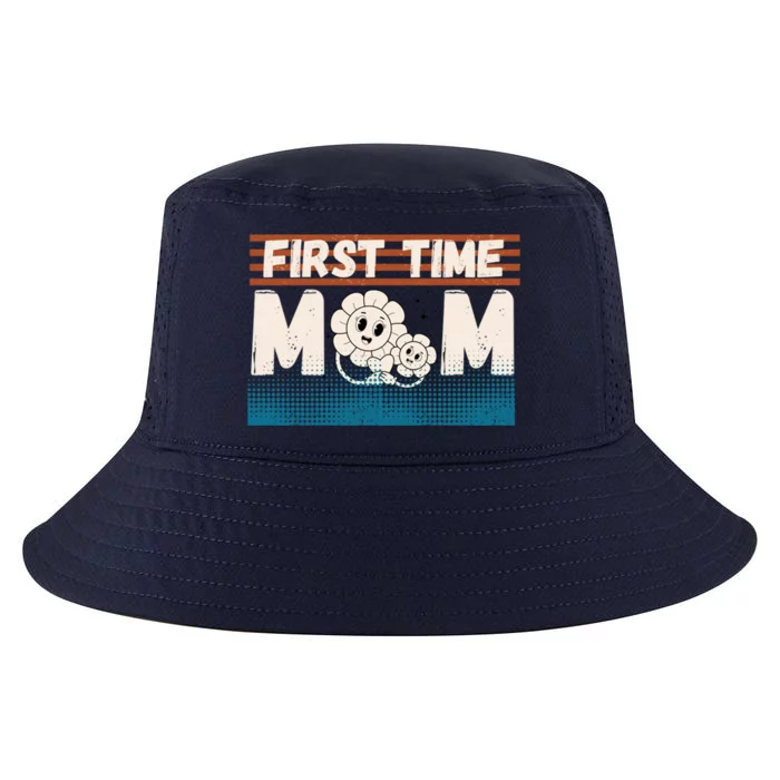 First MotherS Day New Mom Firsttime Mom Blooming Flower Gift Cool Comfort Performance Bucket Hat