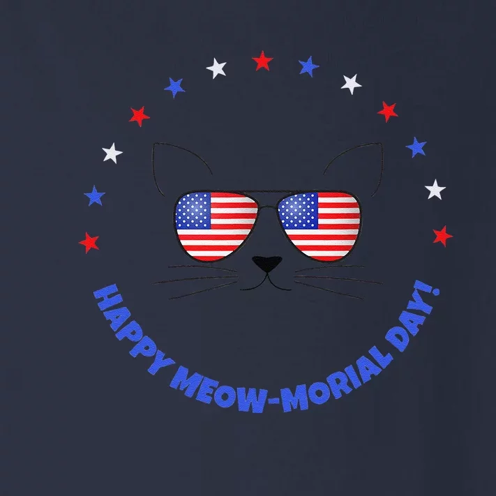 Funny Memorial Day Cat MEOWMorial Day Gift Toddler Long Sleeve Shirt