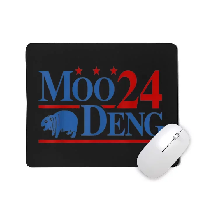 Funny Moo Deng 2024 Cute Baby Hippo Moo Deng Gift Mousepad