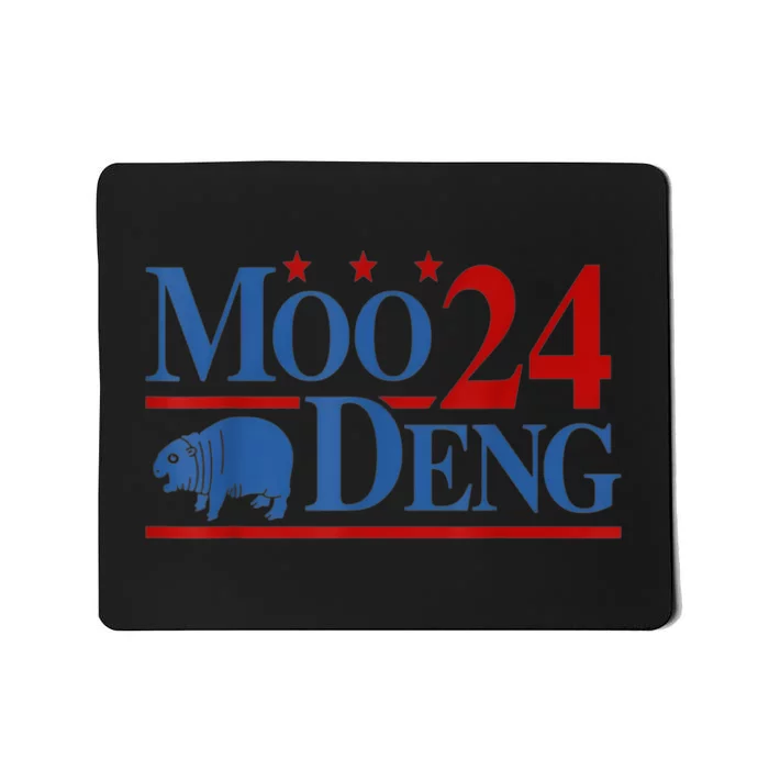 Funny Moo Deng 2024 Cute Baby Hippo Moo Deng Gift Mousepad