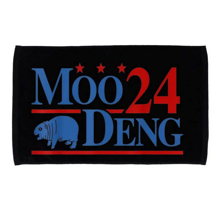 Funny Moo Deng 2024 Cute Baby Hippo Moo Deng Gift Microfiber Hand Towel